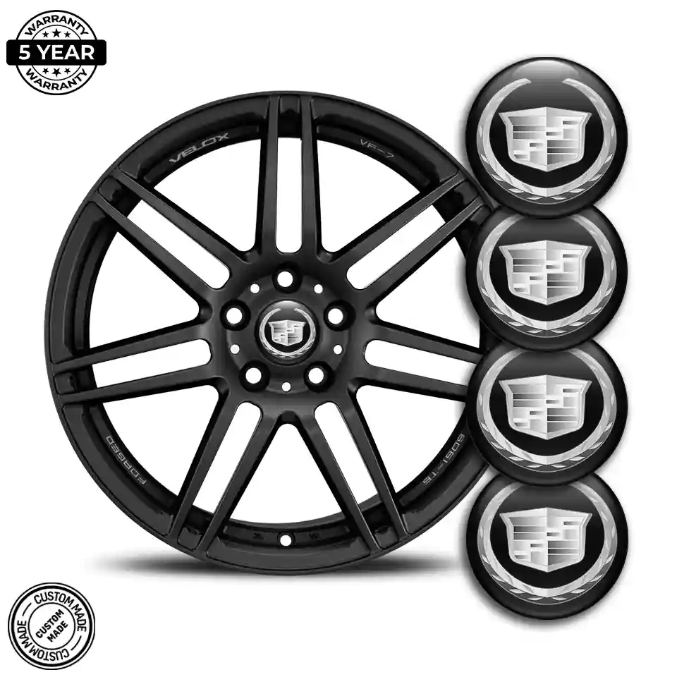 Cadillac Wheel Emblems Stylish Design