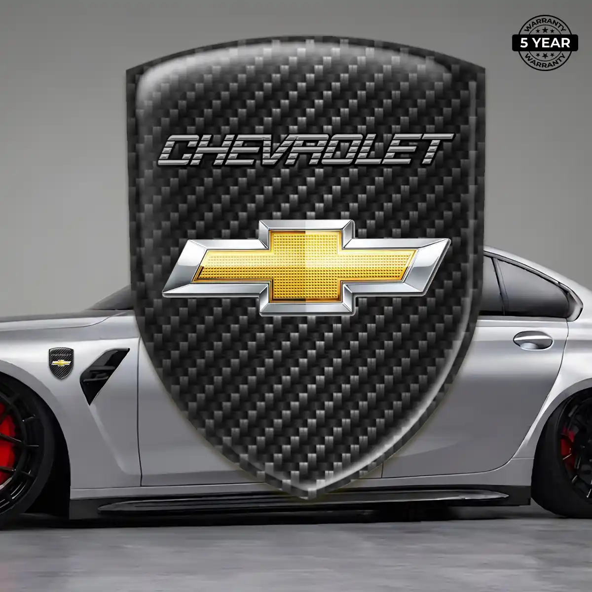 Chevrolet 3D Badge Sticker Refined Design