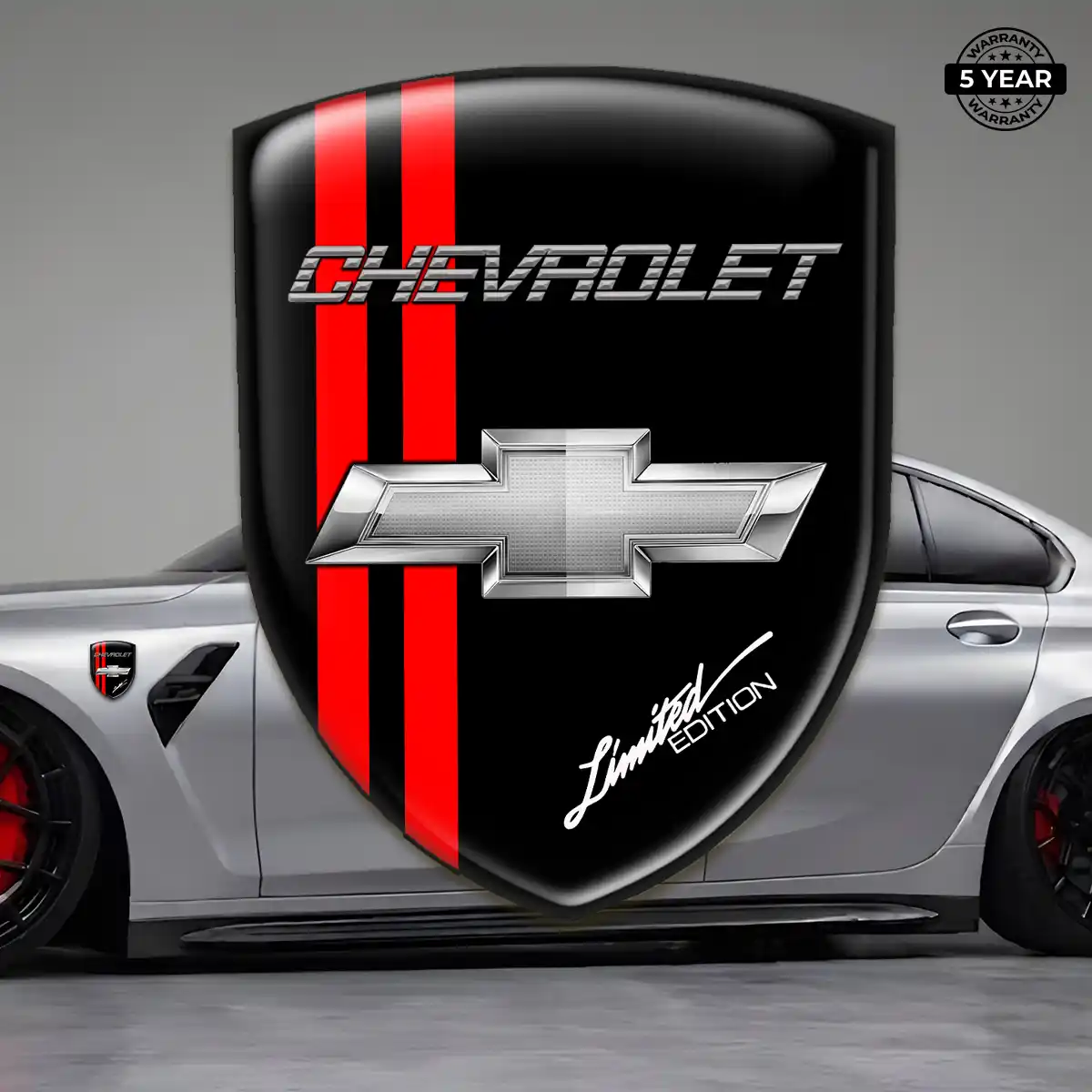 Chevrolet 3D Domed Sticker Elite Finish