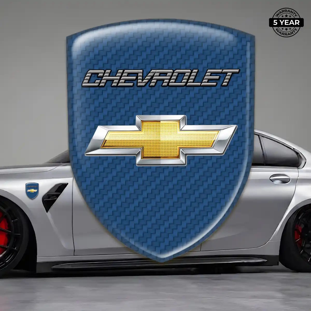 Chevrolet 3D Domed Sticker Sleek Style