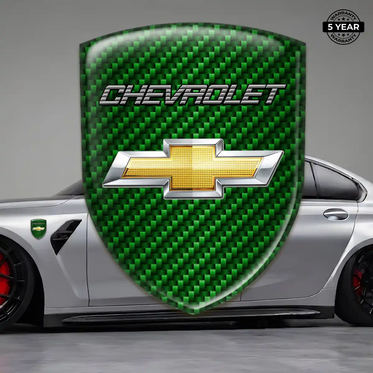 Chevrolet Automotive Emblem Sticker Sleek Style