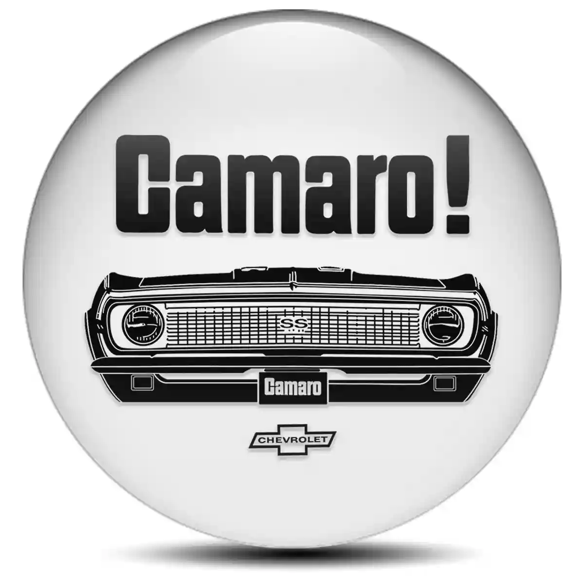 Chevrolet Camaro Domed Emblem Self-Adhesive Stylish Design
