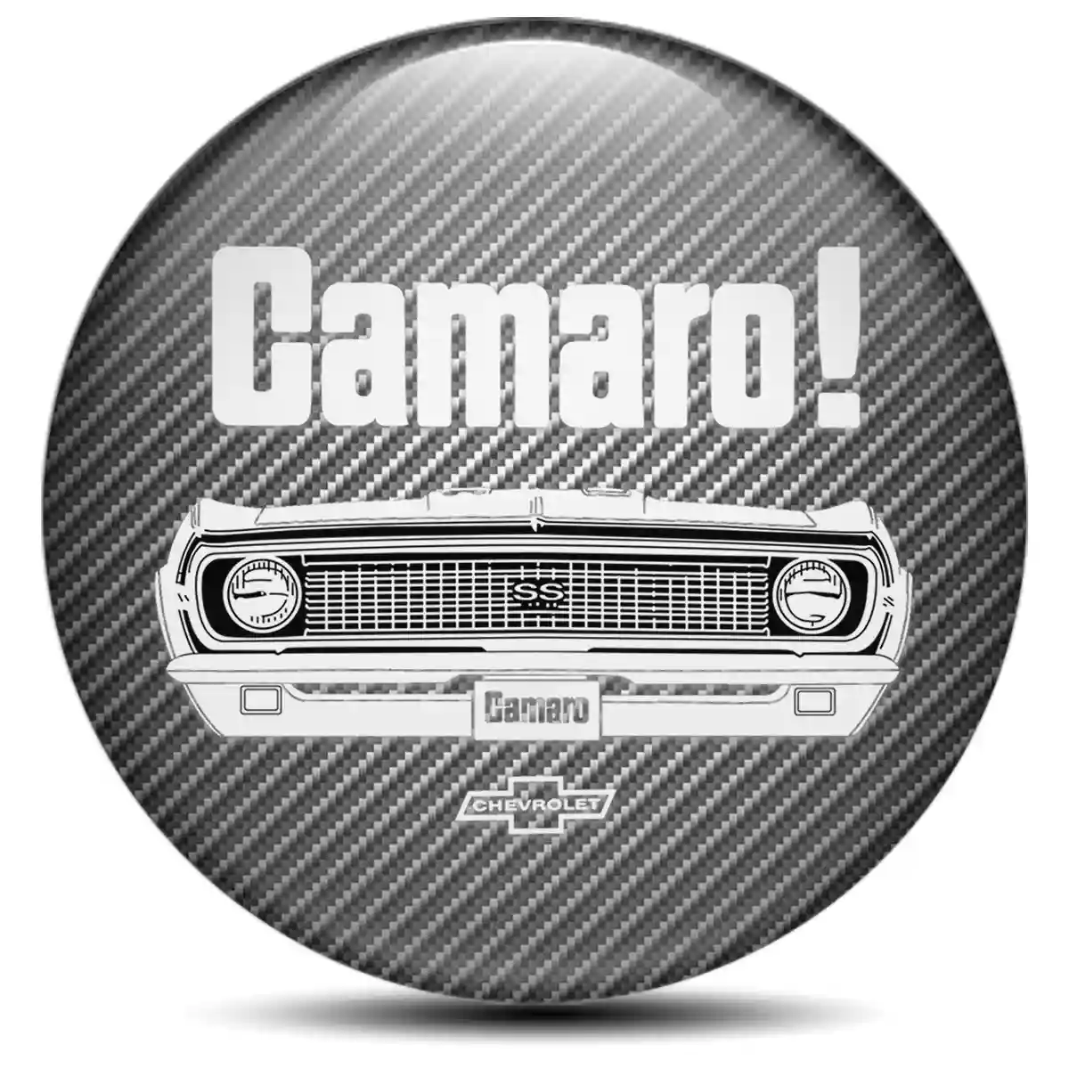 Chevrolet Camaro Silicone Emblem Self-Adhesive Stylish Design