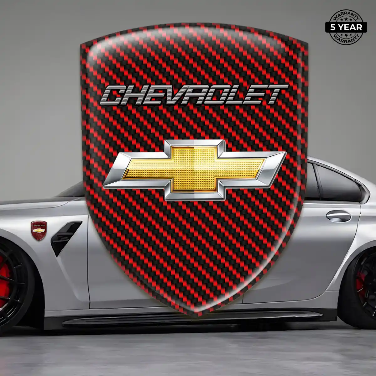 Chevrolet Car Emblem Decal Refined Design