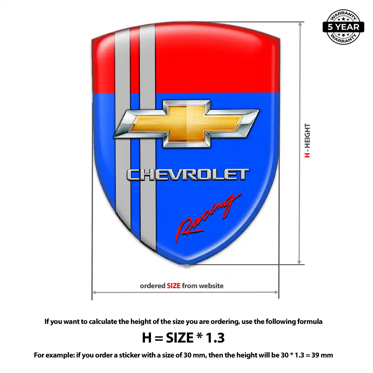 Chevrolet Car Emblem Decal Sleek Style