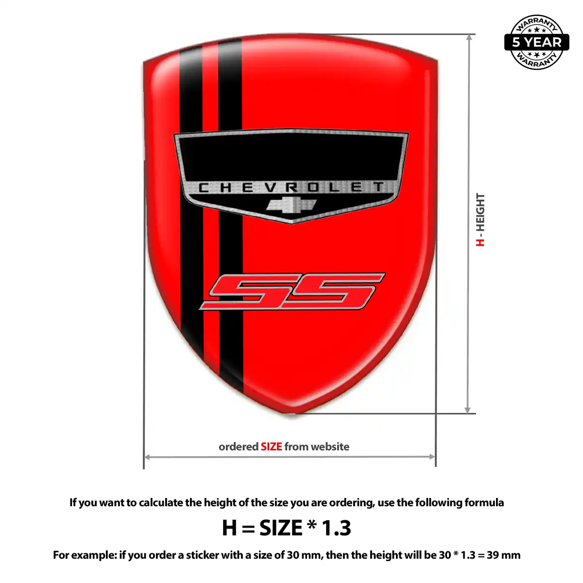 Chevrolet Car Emblem Decal Superior Craft