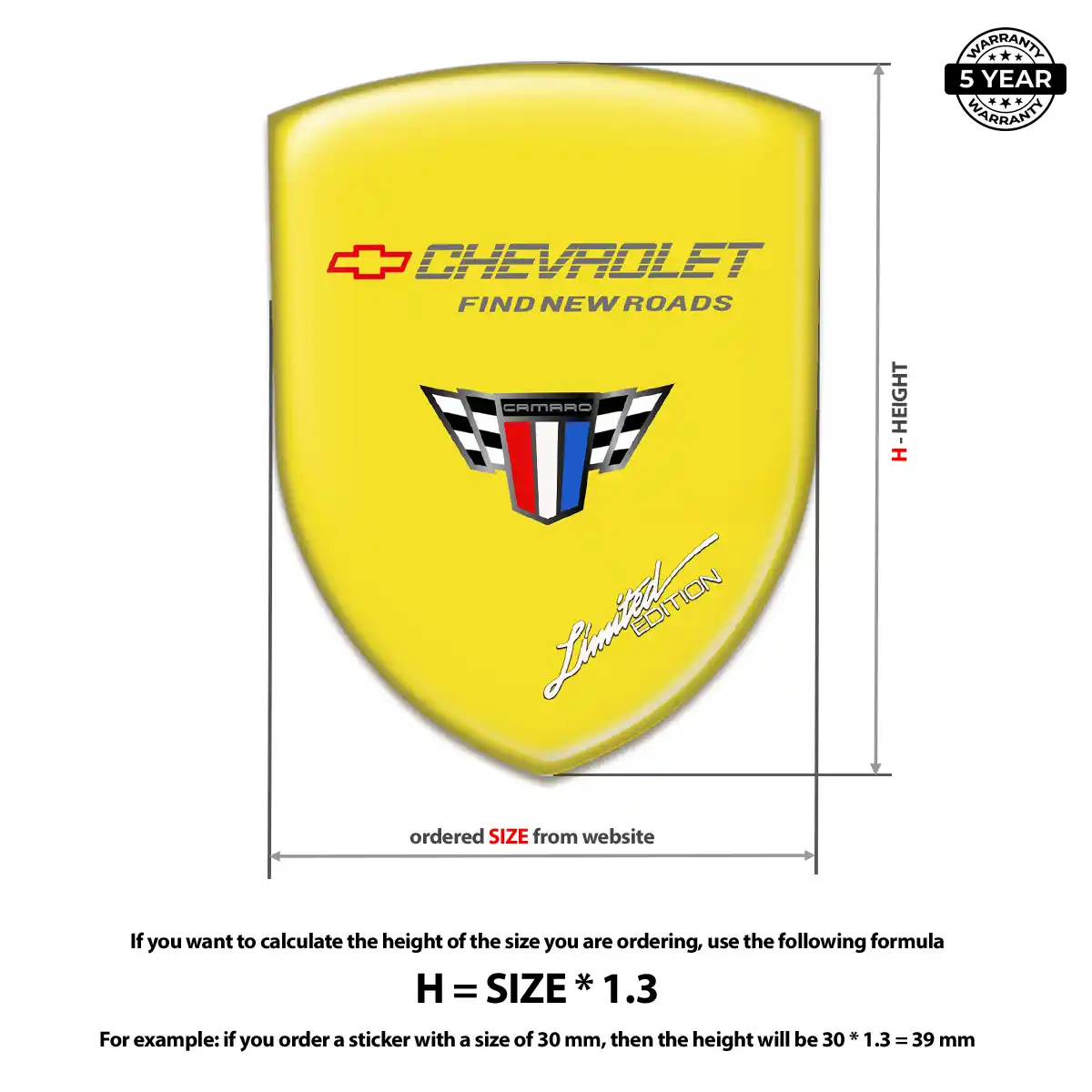 Chevrolet Car Emblem Overlay Elite Finish