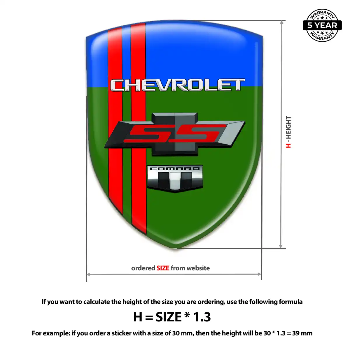 Chevrolet Car Emblem Overlay Prestige Line