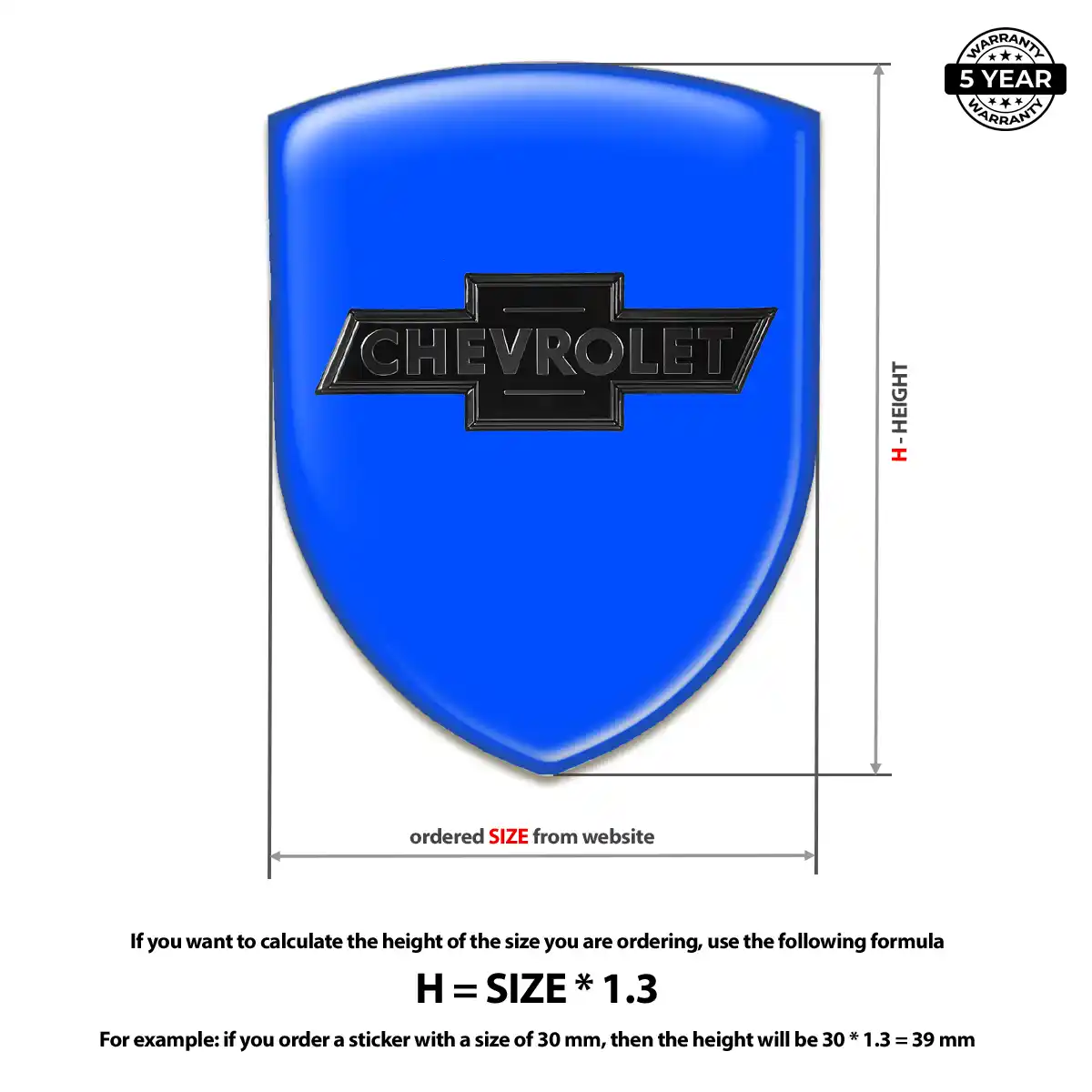 Chevrolet Car Emblem Overlay Signature Grade