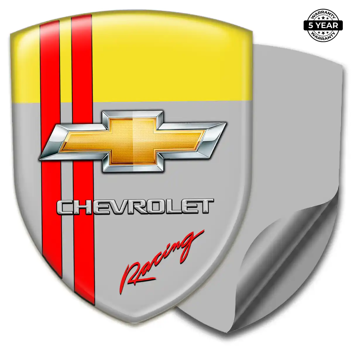 Chevrolet Car Emblem Overlay Sleek Style