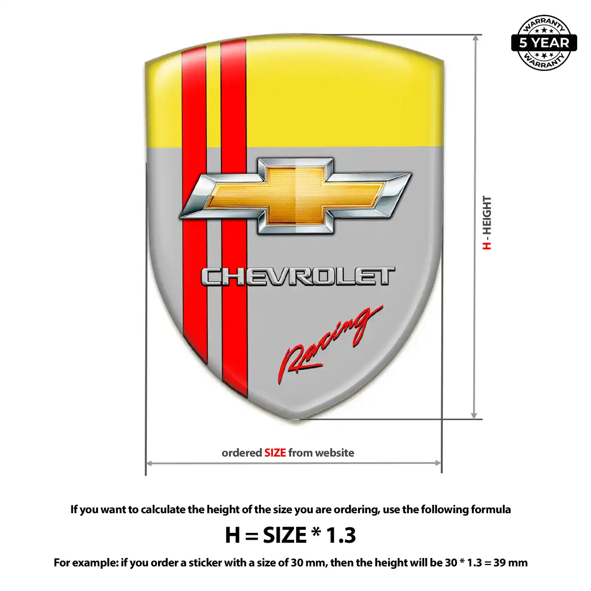 Chevrolet Car Emblem Overlay Sleek Style