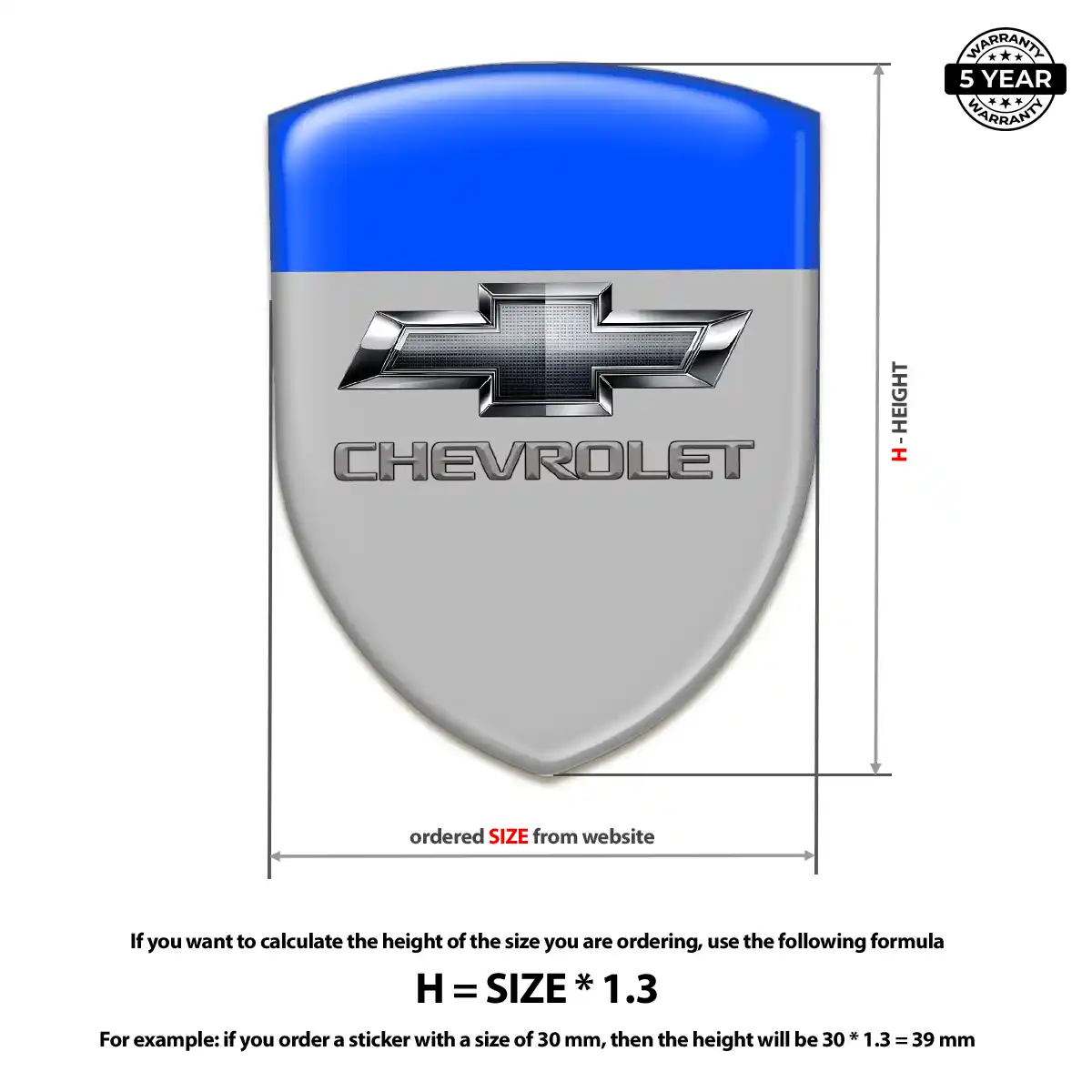 Chevrolet Car Emblem Overlay Superior Craft