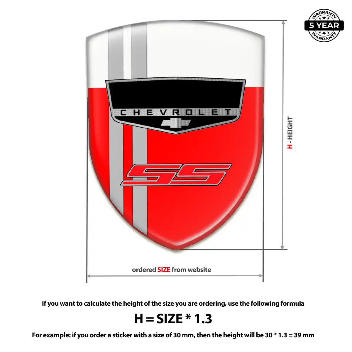Chevrolet Car Emblem Sticker Prime Quality