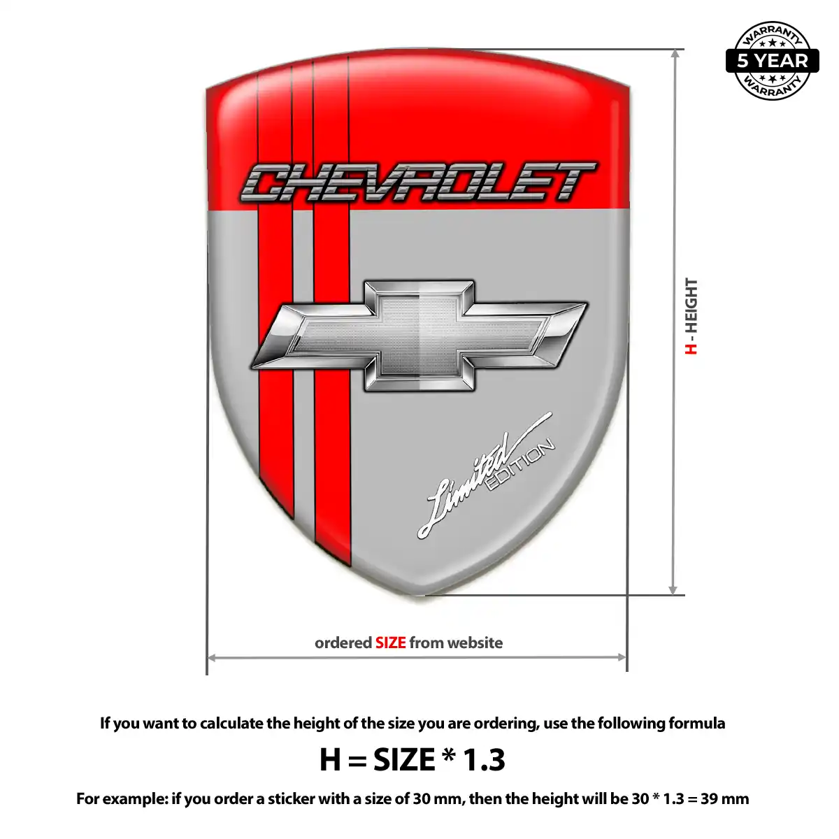 Chevrolet Car Logo Decal Prime Quality