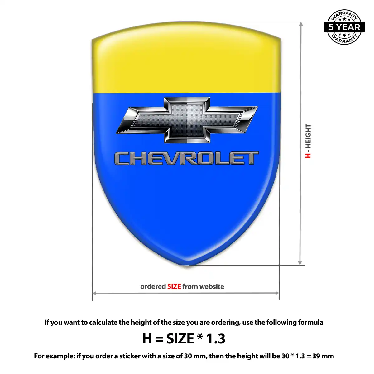 Chevrolet Car Logo Decal Superior Craft