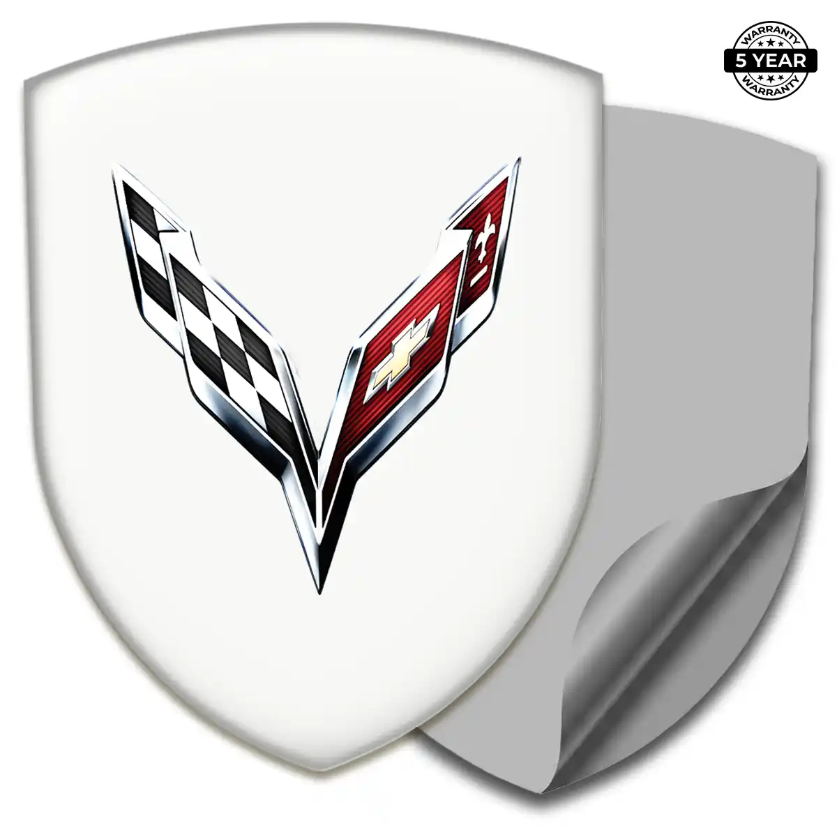 Chevrolet Corvette 3D Badge Sticker Superior Craft
