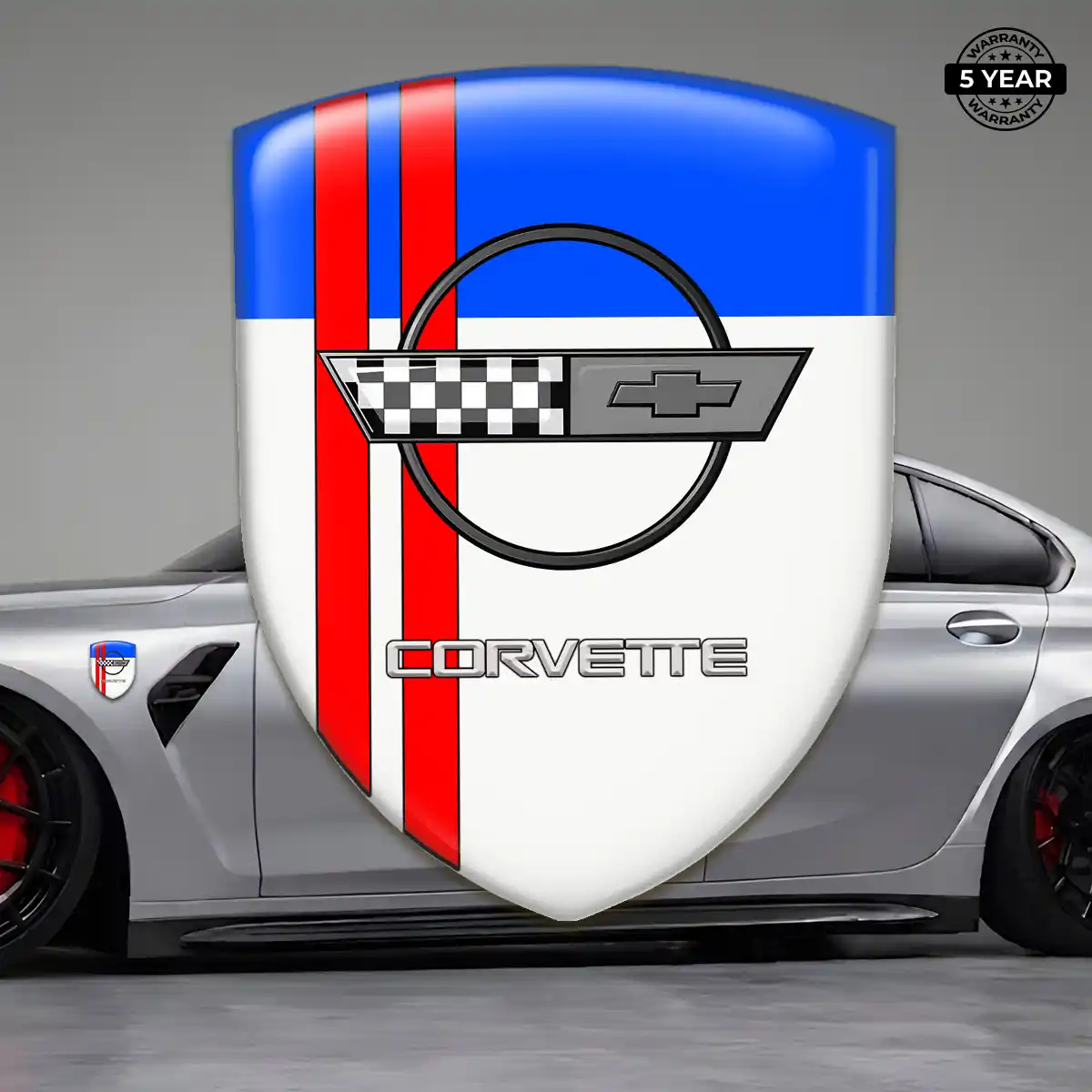 Chevrolet Corvette 3D Domed Sticker Prestige Line