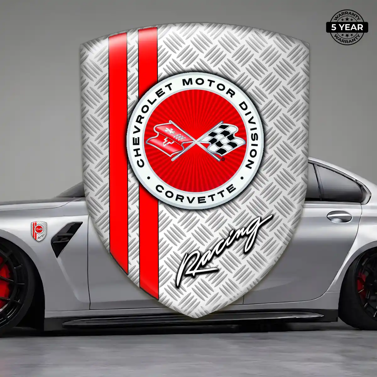 Chevrolet Corvette 3D Domed Sticker Prime Quality