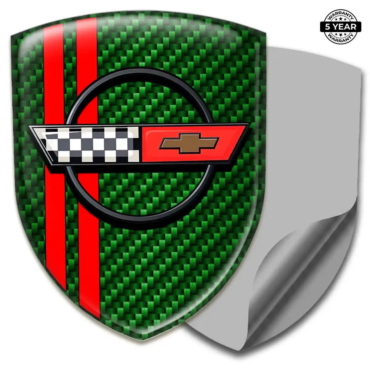 Chevrolet Corvette 3D Emblem Sticker Elite Finish