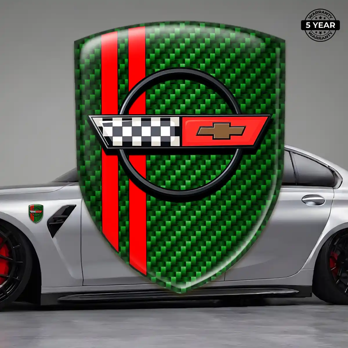 Chevrolet Corvette 3D Emblem Sticker Elite Finish