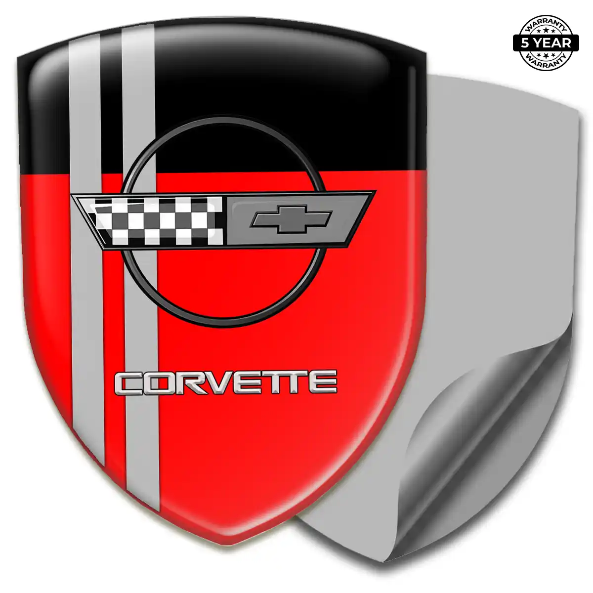 Chevrolet Corvette 3D Emblem Sticker Prestige Line