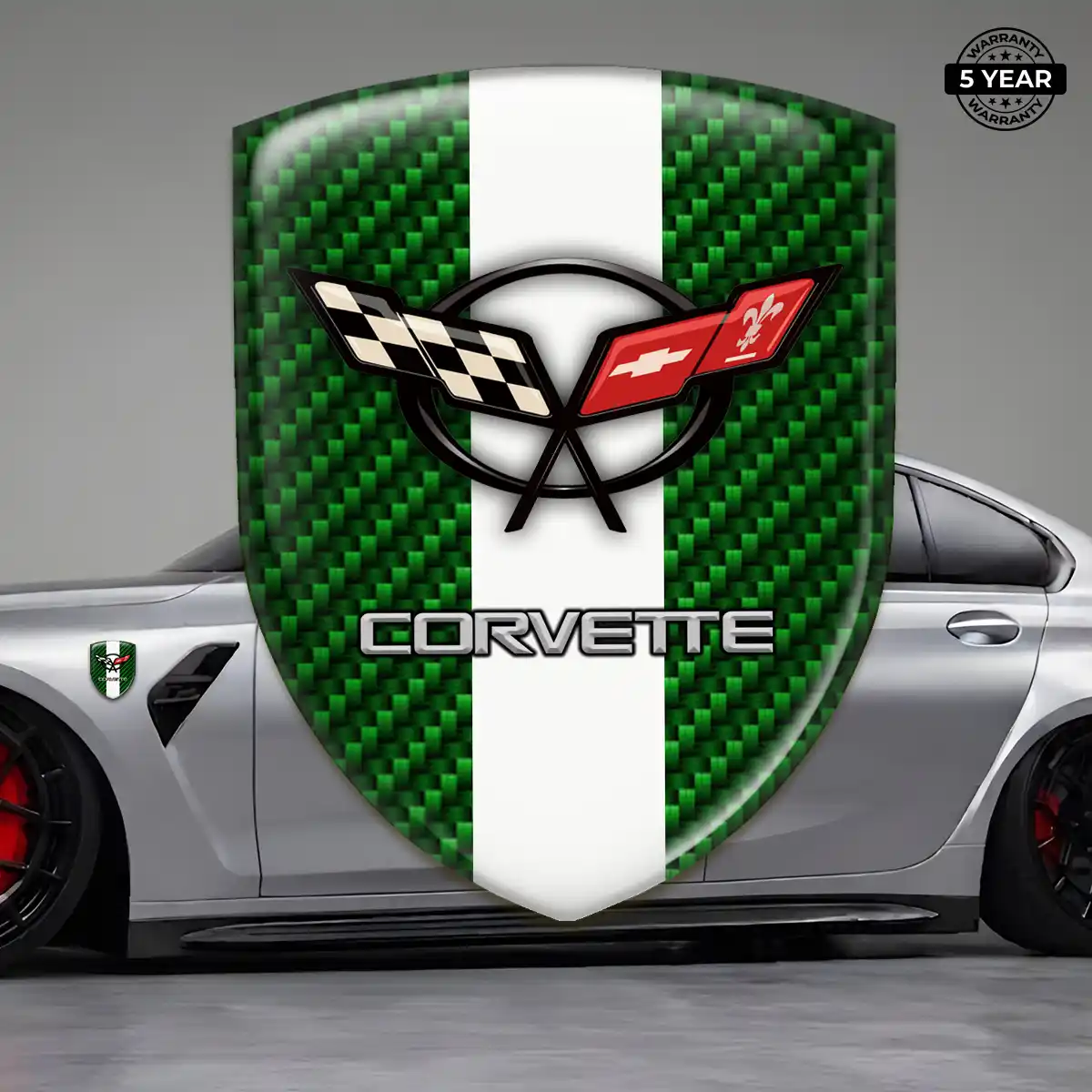 Chevrolet Corvette 3D Emblem Sticker Superior Craft