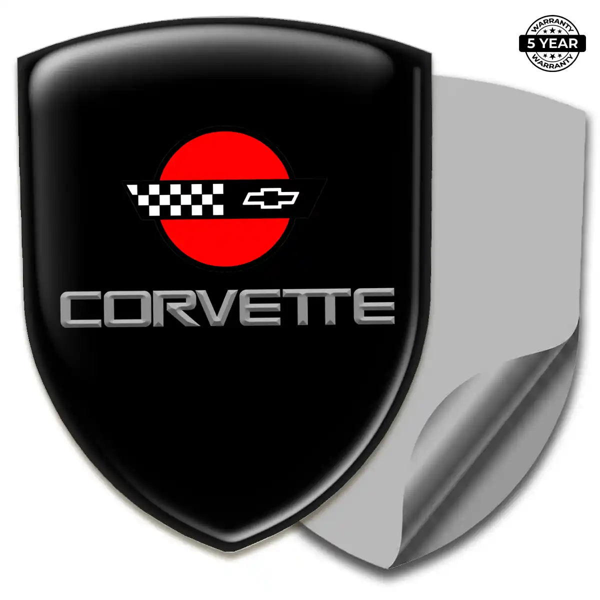 Chevrolet Corvette 3D Gel Sticker Elite Finish