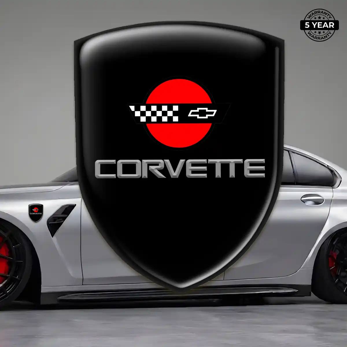 Chevrolet Corvette 3D Gel Sticker Elite Finish