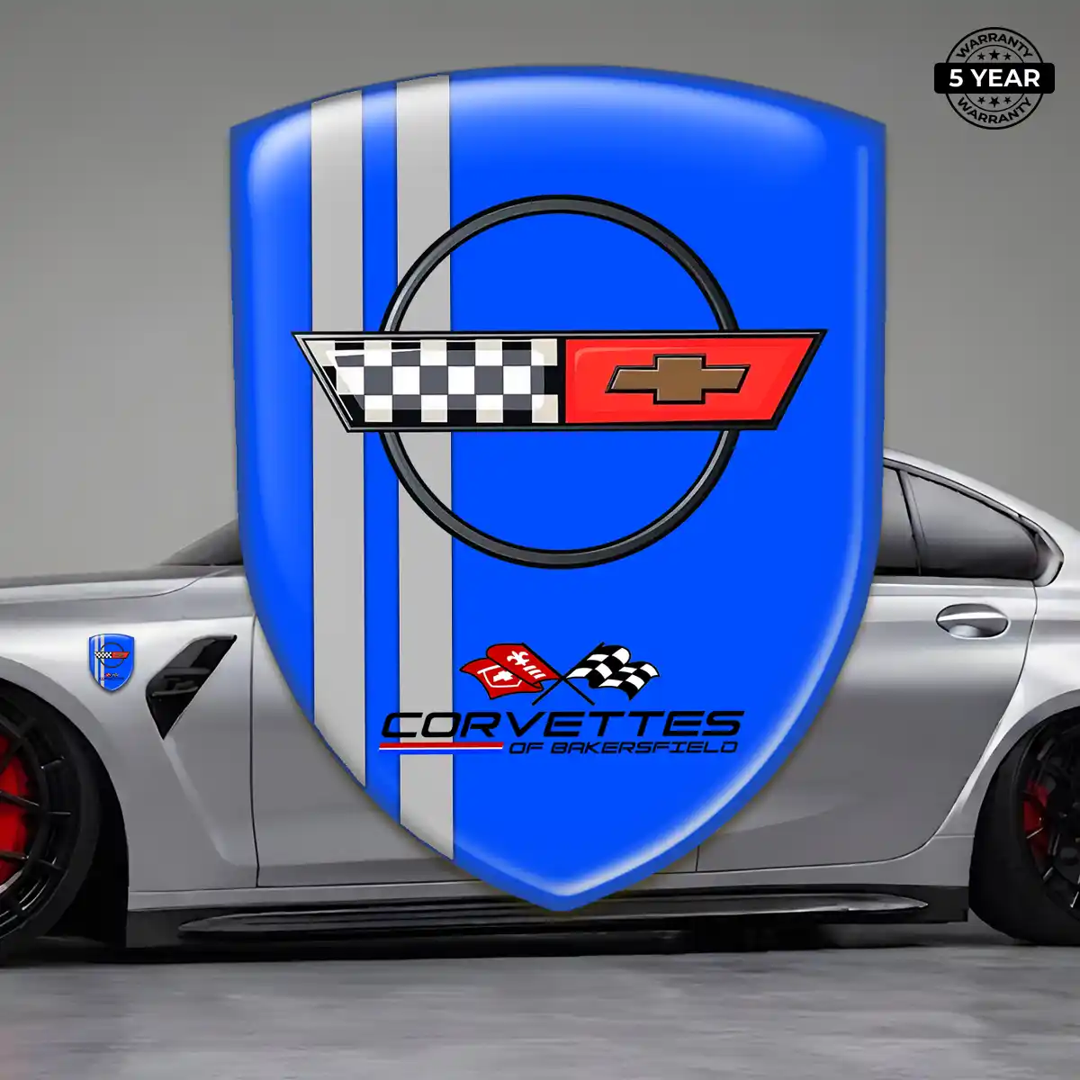 Chevrolet Corvette 3D Gel Sticker Prime Quality