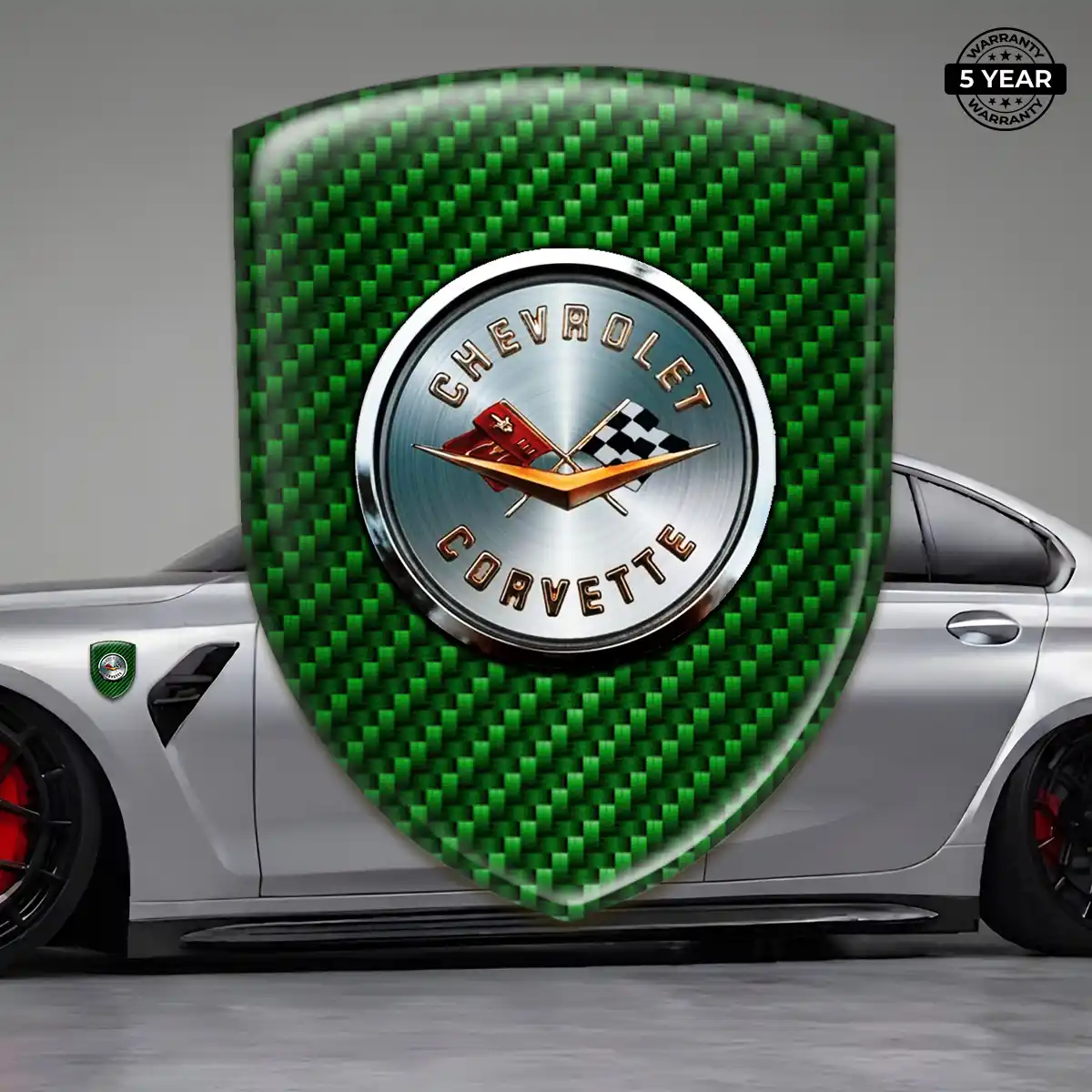 Chevrolet Corvette 3D Gel Sticker Sleek Style
