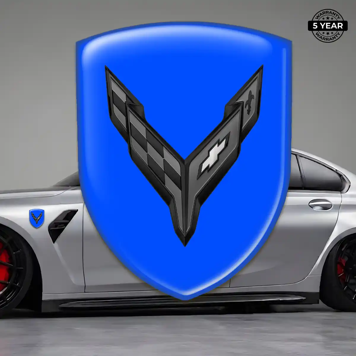 Chevrolet Corvette 3D Logo Sticker Prestige Line