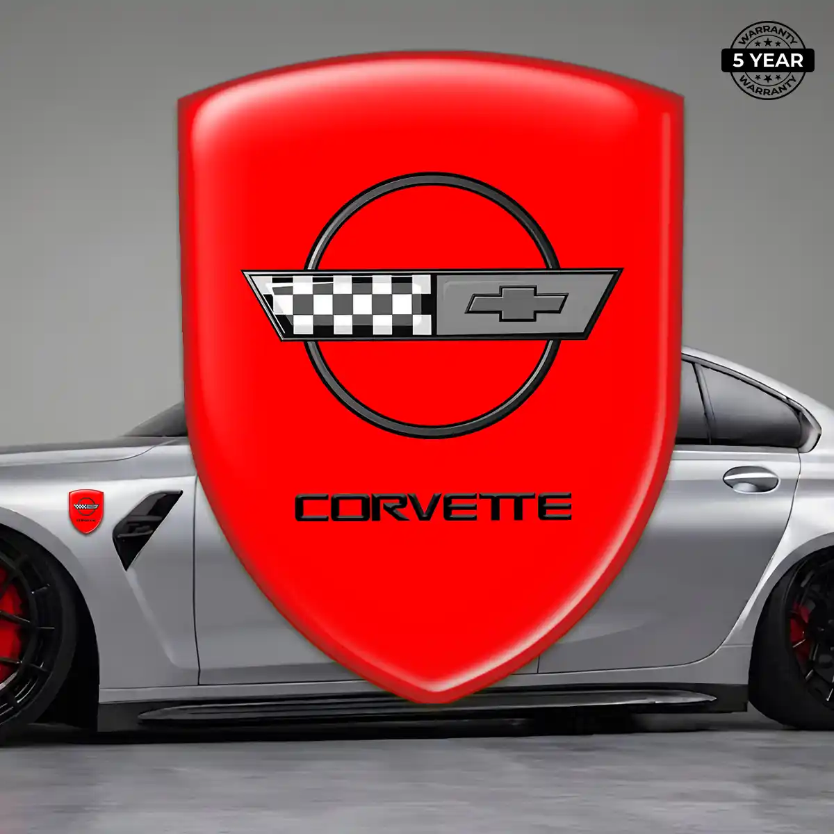 Chevrolet Corvette 3D Logo Sticker Signature Grade