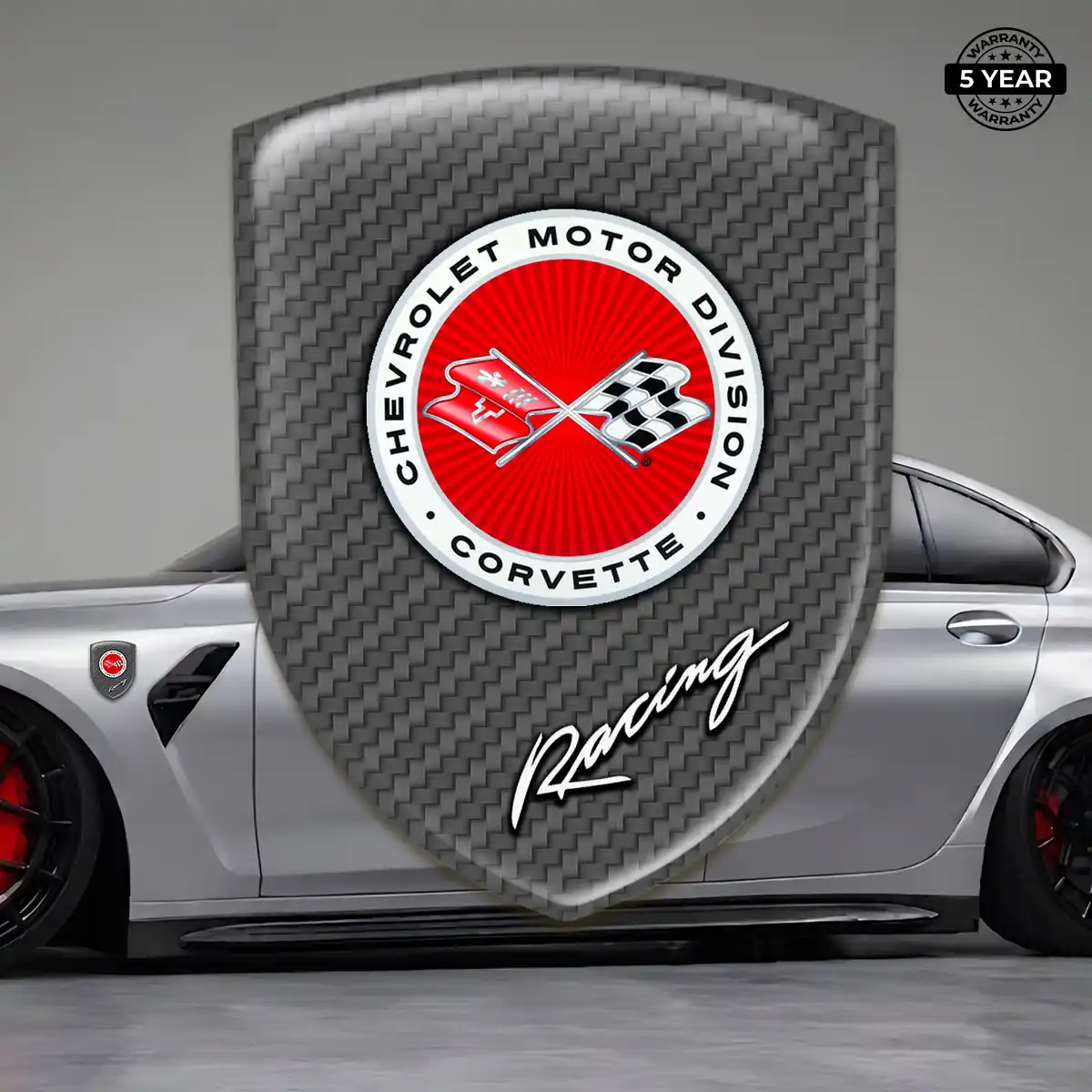 Chevrolet Corvette 3D Resin Sticker Elite Finish