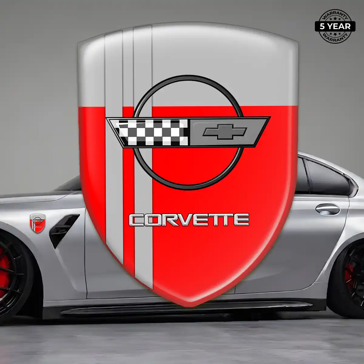 Chevrolet Corvette 3D Resin Sticker Prime Quality
