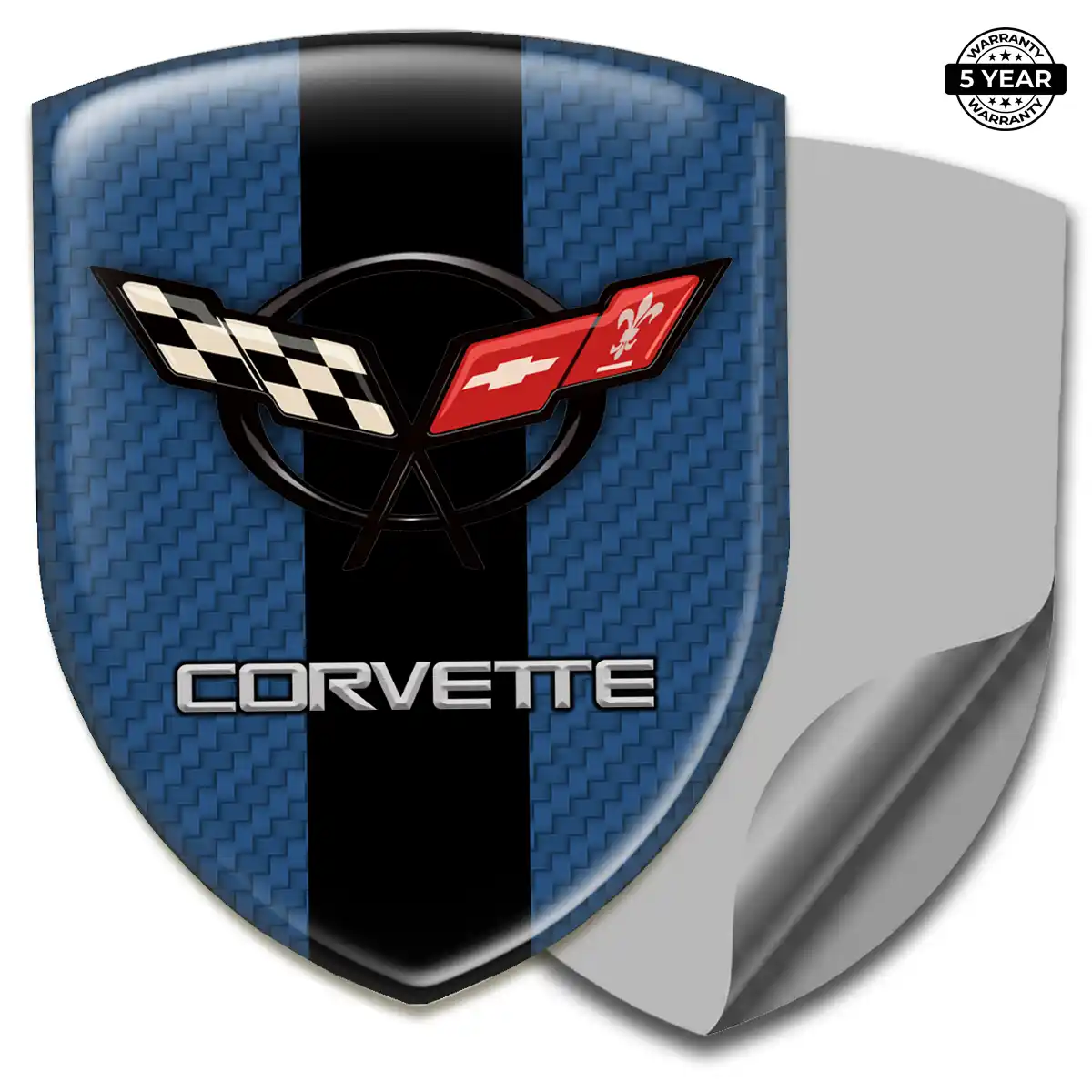 Chevrolet Corvette 3D Resin Sticker Signature Grade