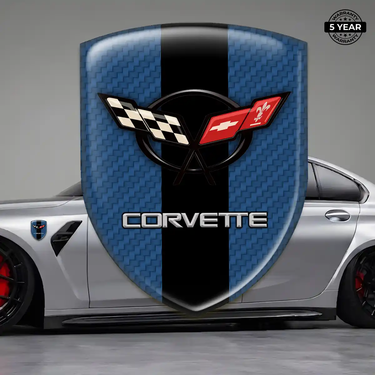 Chevrolet Corvette 3D Resin Sticker Signature Grade