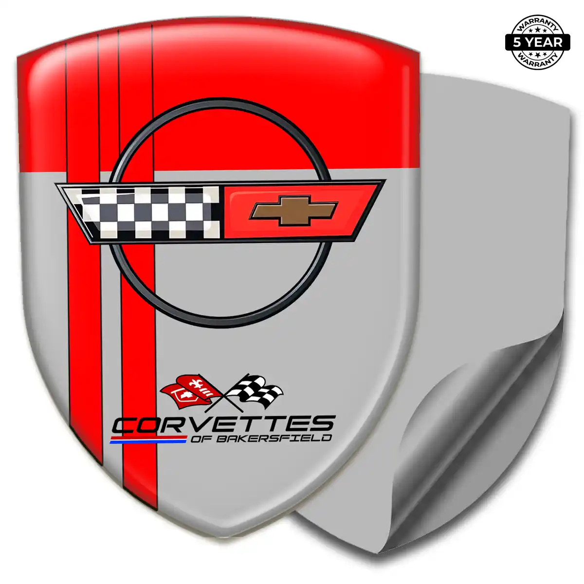 Chevrolet Corvette Automotive Logo Sticker Signature Grade