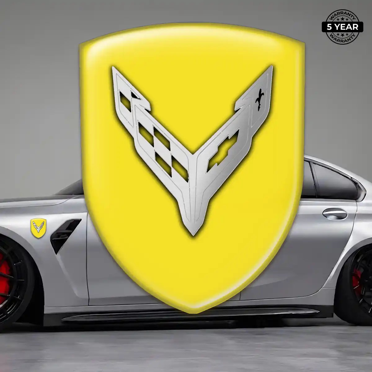 Chevrolet Corvette Automotive Logo Sticker Superior Craft