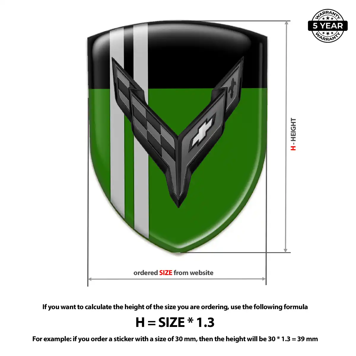 Chevrolet Corvette Badge Refined Design