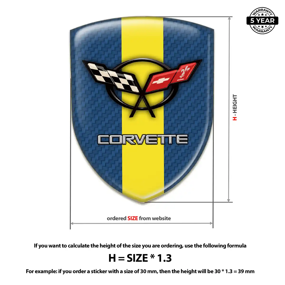 Chevrolet Corvette Badge Signature Grade