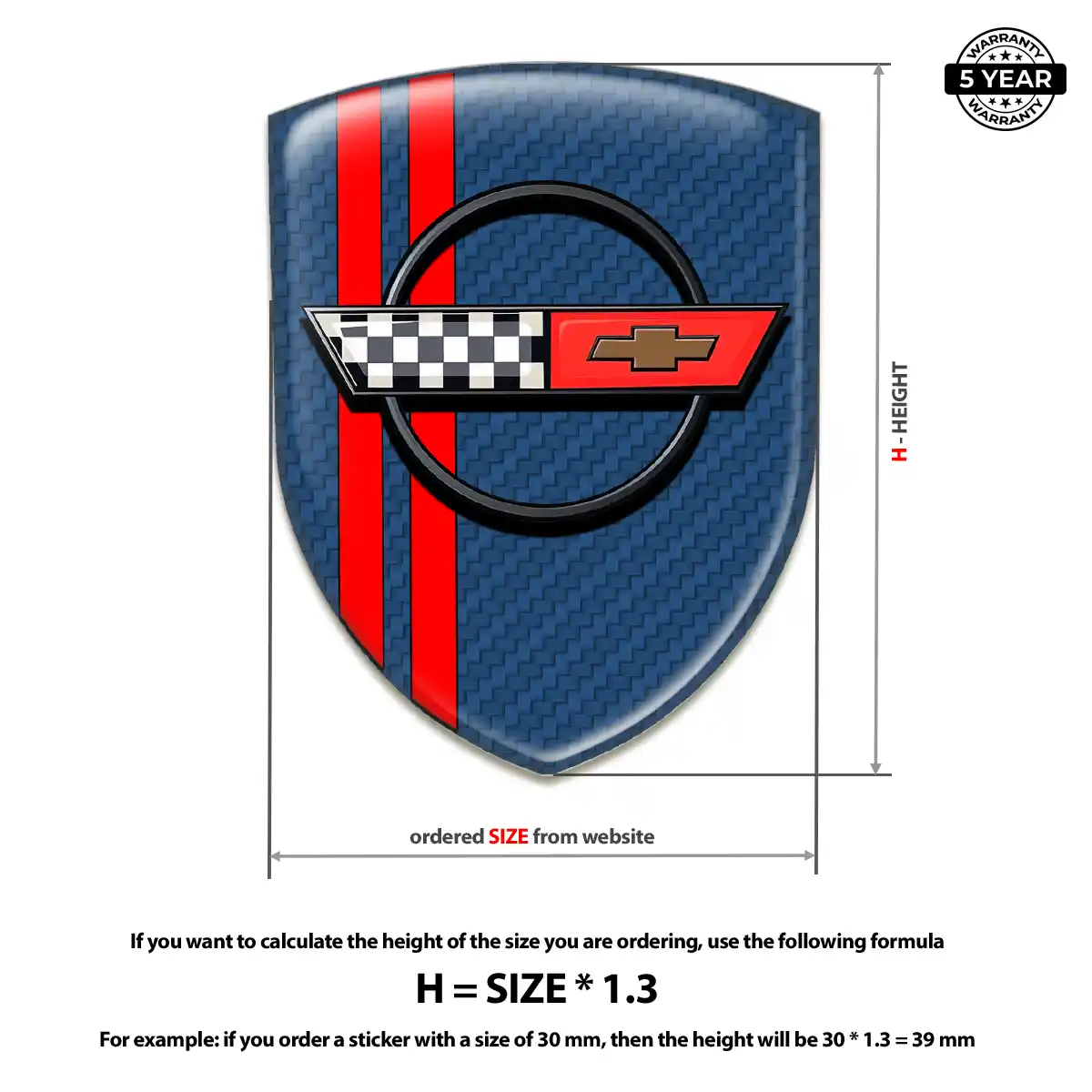 Chevrolet Corvette Badge Sleek Style