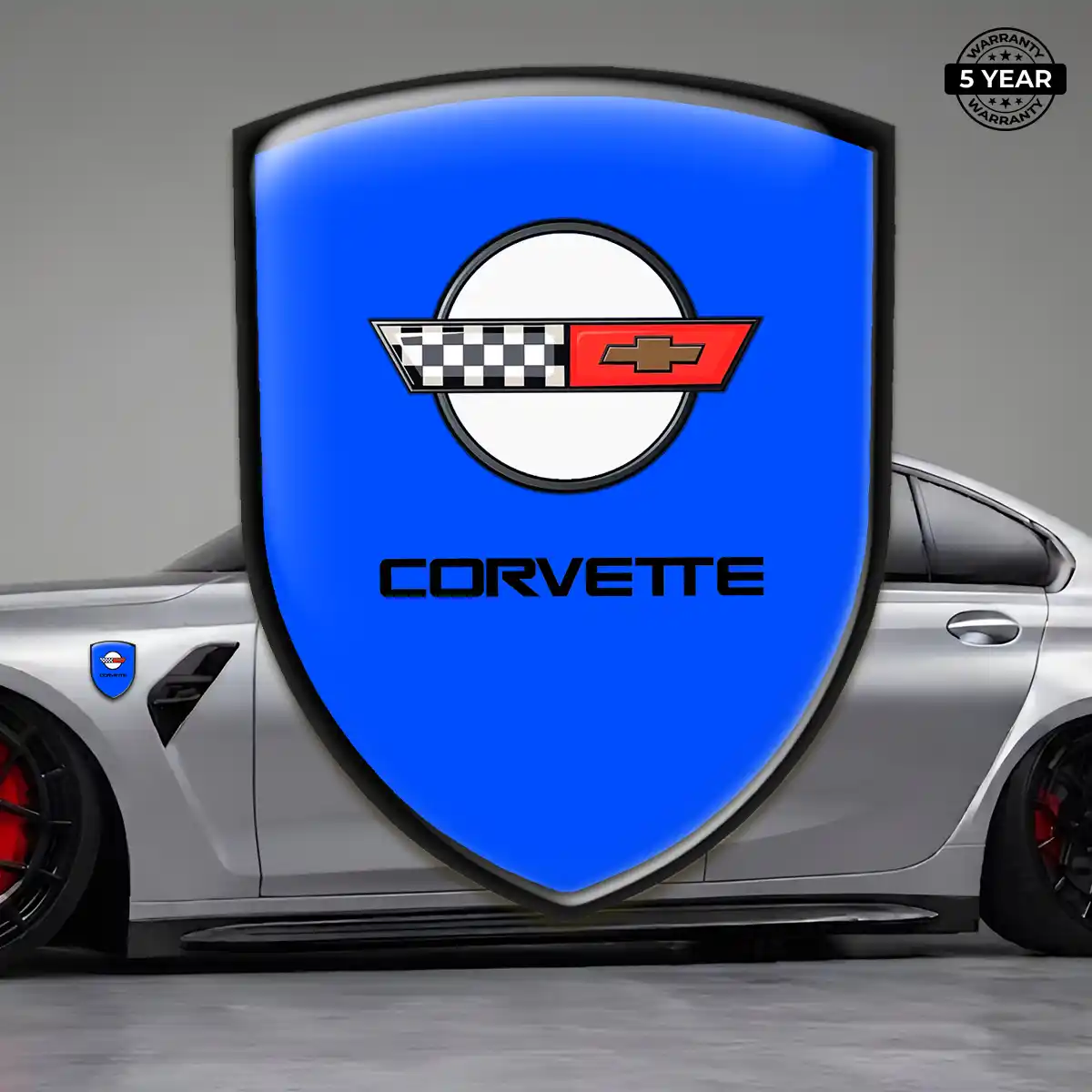 Chevrolet Corvette Car Emblem Decal Prestige Line