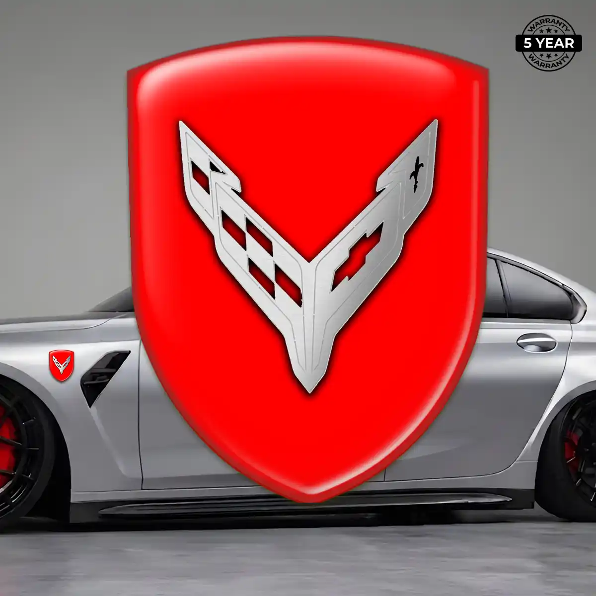 Chevrolet Corvette Car Emblem Decal Prime Quality