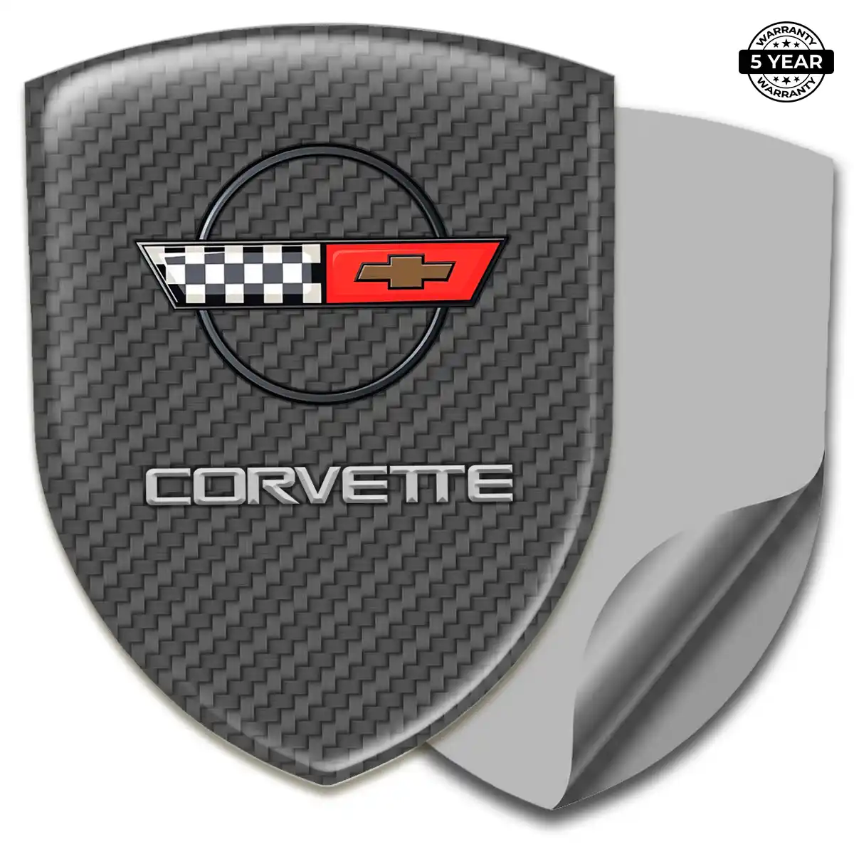 Chevrolet Corvette Car Emblem Decal Sleek Style
