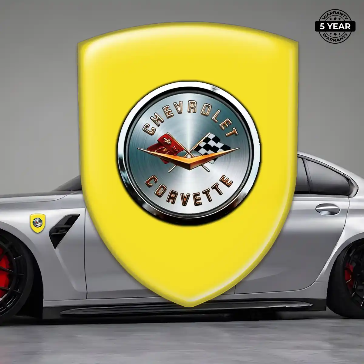 Chevrolet Corvette Car Emblem Overlay Elite Finish