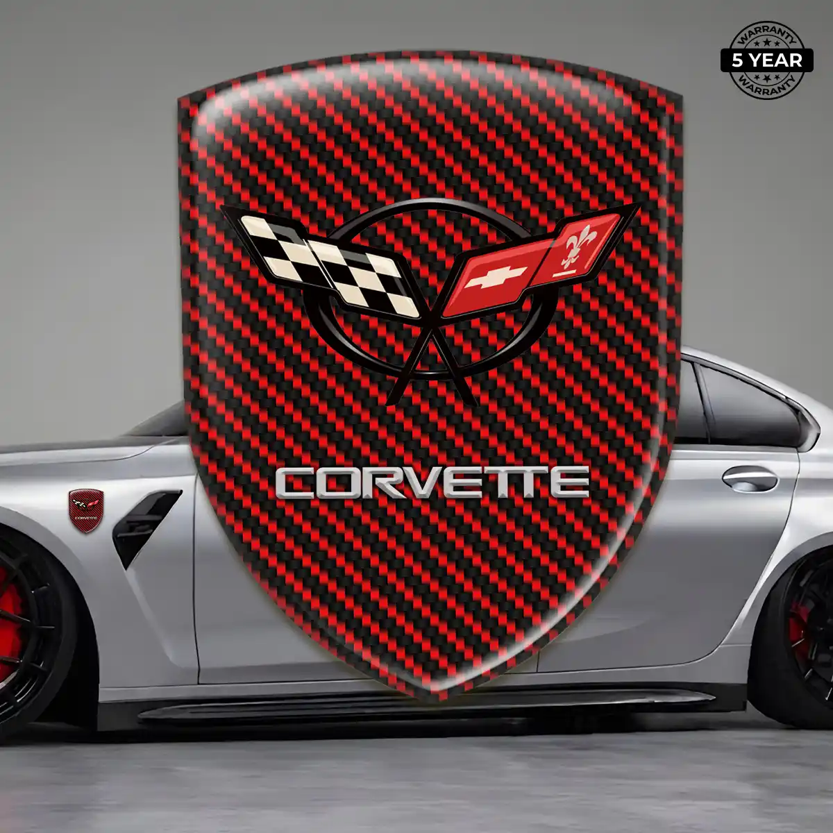 Chevrolet Corvette Car Emblem Overlay Signature Grade