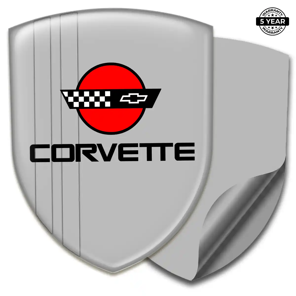 Chevrolet Corvette Car Emblem Overlay Sleek Style