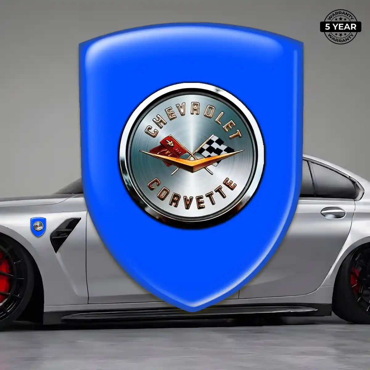 Chevrolet Corvette Car Emblem Overlay Superior Craft