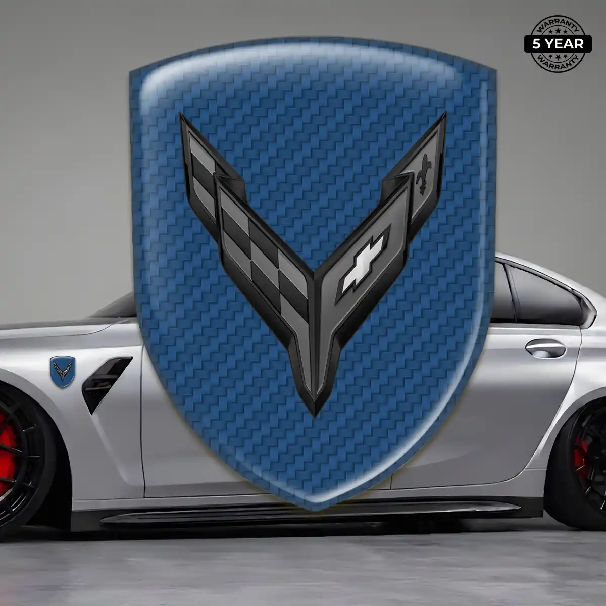 Chevrolet Corvette Car Logo Decal Elite Finish