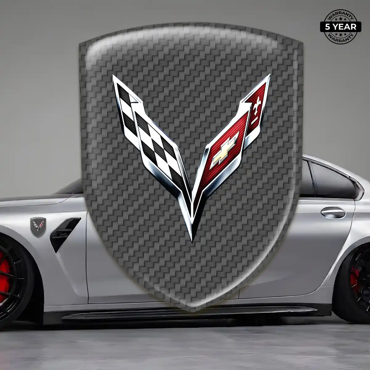 Chevrolet Corvette Car Logo Decal Prime Quality